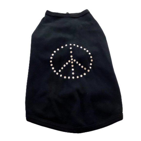 Doggie Peace Crystal Tee! - Picture 1 of 4